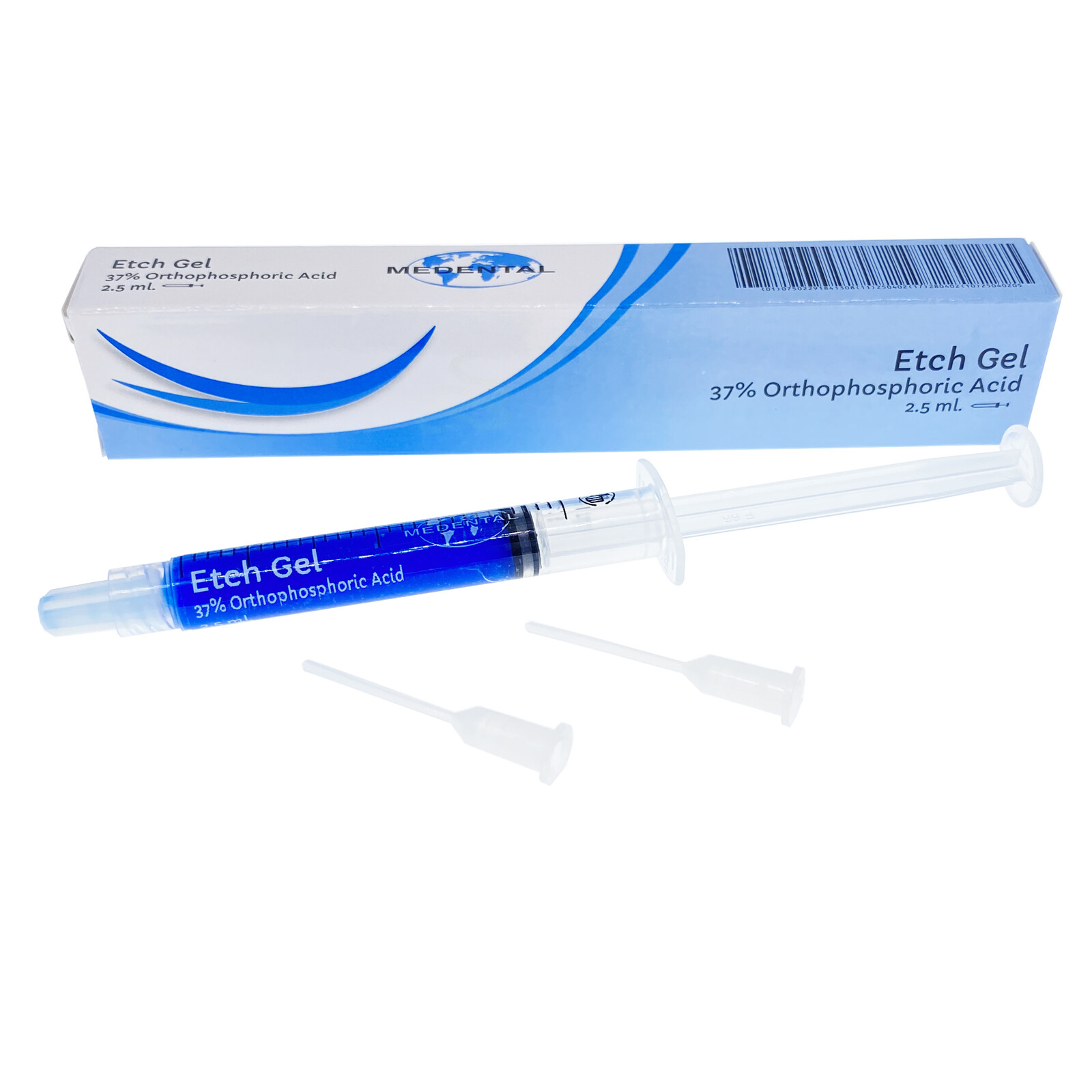 HOT MEDENTAL DENTAL ETCHANT ETCH GEL Blue 37% ORTHO ACID Etching 2.5ML SYRINGE