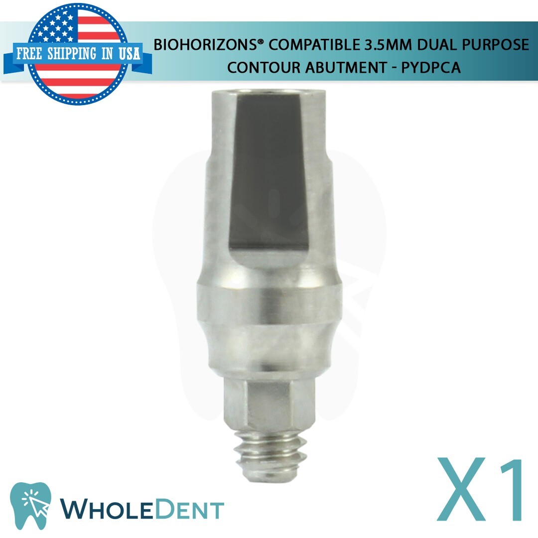 BioHorizons® Compatible 3.5mm Dual Purpose Contour Abutment Titanium Dental