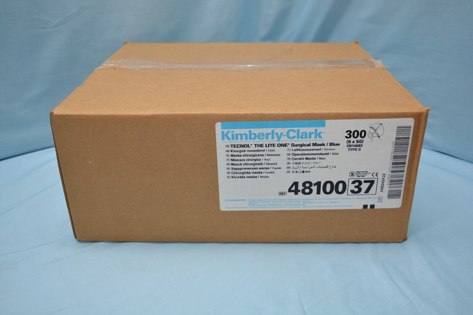 Kimberly Clark Tecnol Lite one Surgical Mask 48100 – 6 Boxes of 50! 300! (A0815)
