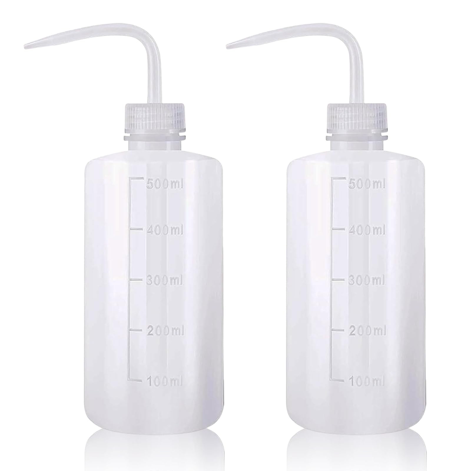 YONGDA Squeeze Bottles 2-Pack (500ml/16.9oz) 500 ml – 2 Pack, clear