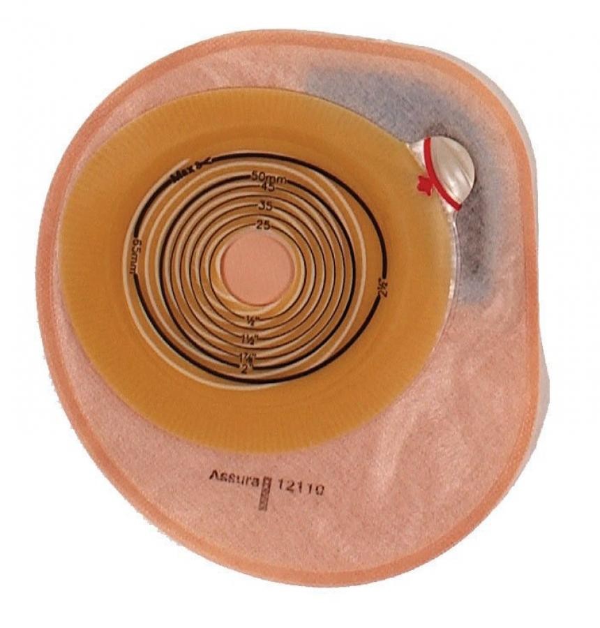 Coloplast Assura Pouch 1PC 7″ Midi 13/16-2.125″ Stoma Closed End Flat Trim