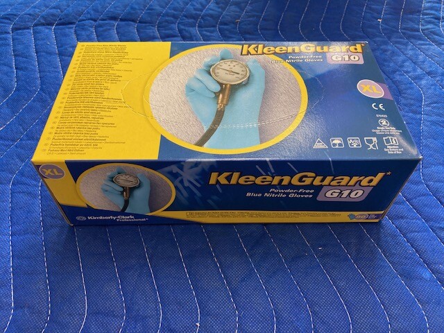 Kimberly-Clark KLEENGUARD G10 #57374 NITRILE GLOVES BLUE SIZE XL 90PCS/BOX(00)