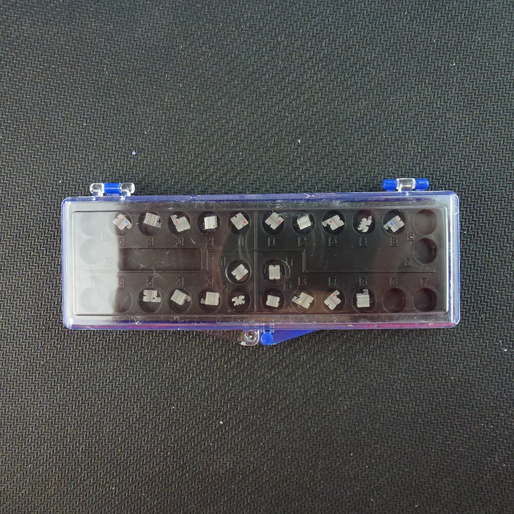 1/10Pk Orthodontic Ceramic Brackets Roth/MBT 022 3/345 Hooks Dental Clear Braces