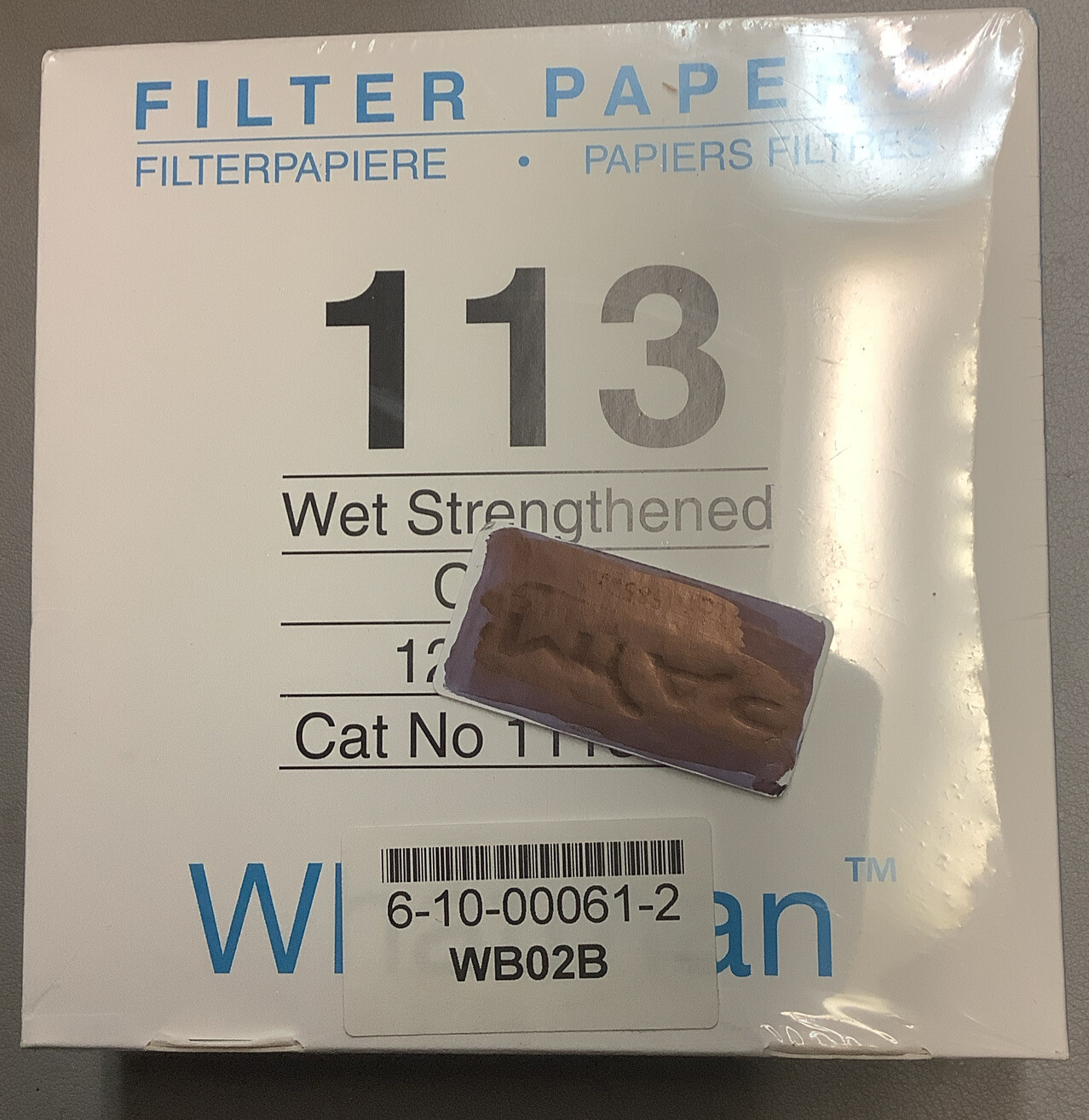 1 New Box of 100 Whatman 113 125 1113 125mm Filter Papers (B37)