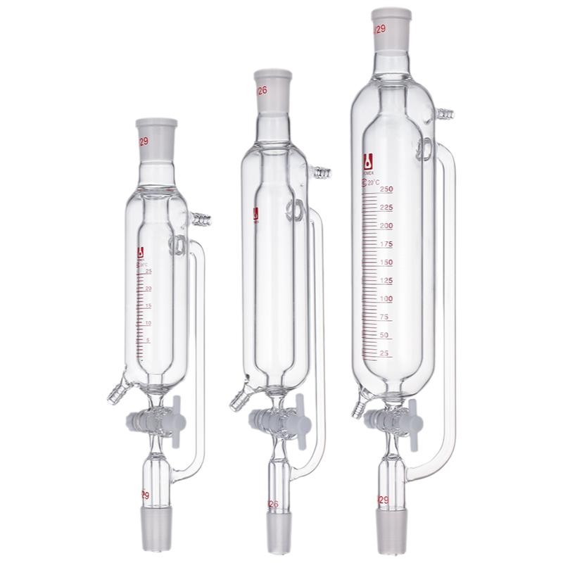 Lab Glassware Double-Jacketed Funnel 25ml-1000ml Constant Pressure Supply