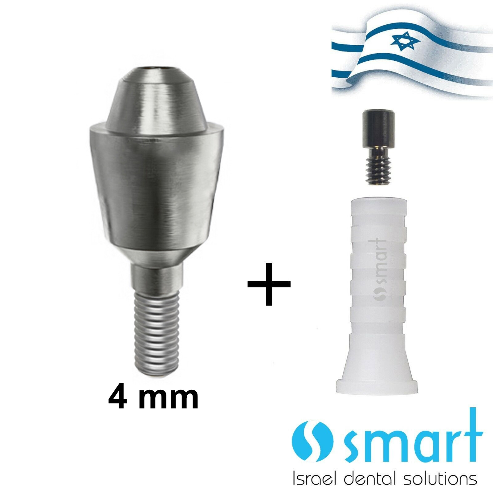 New Straight Multi Unit 4 mm plastic sleeve screw abutment
