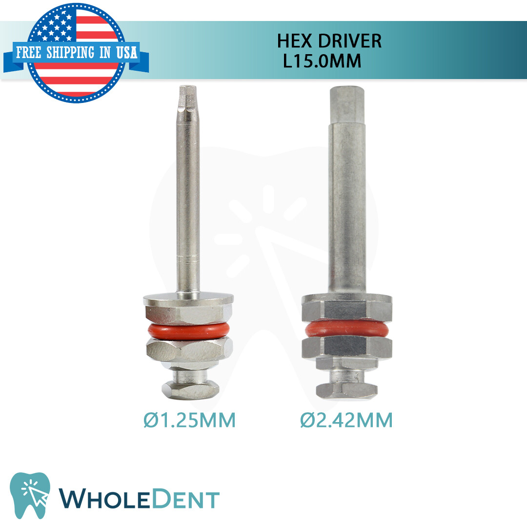 Guided Integral Stopper Drills Kit Dental Drill Hex Driver Tool Internal Hex