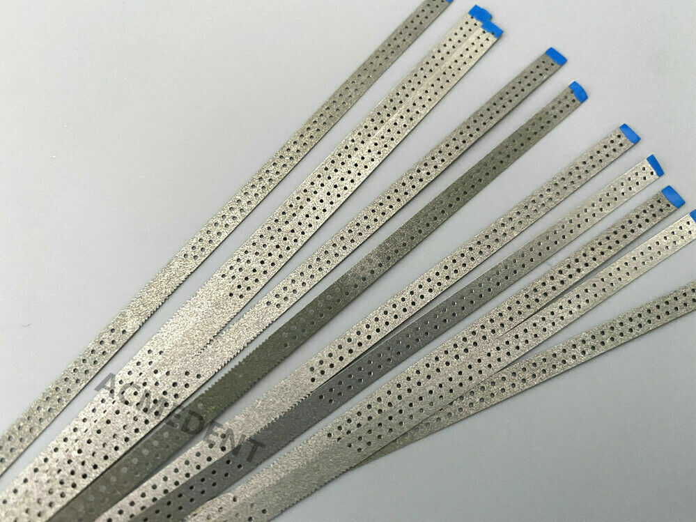 Dental Medium Polishing Strips Stainless Steel Strip Finishing Sand 2-Side Blue