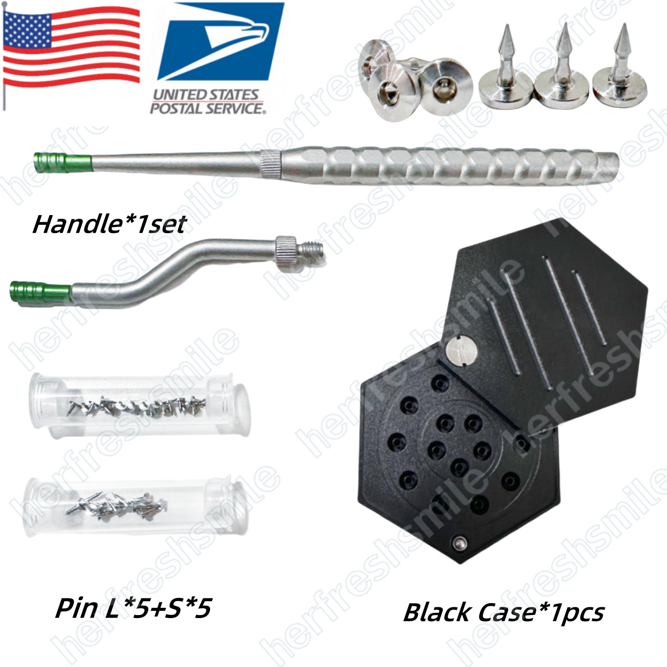 Dental Guide Bone Tacks Cather Titanium Pins Membrane GBR Fixation Pin Hex Case