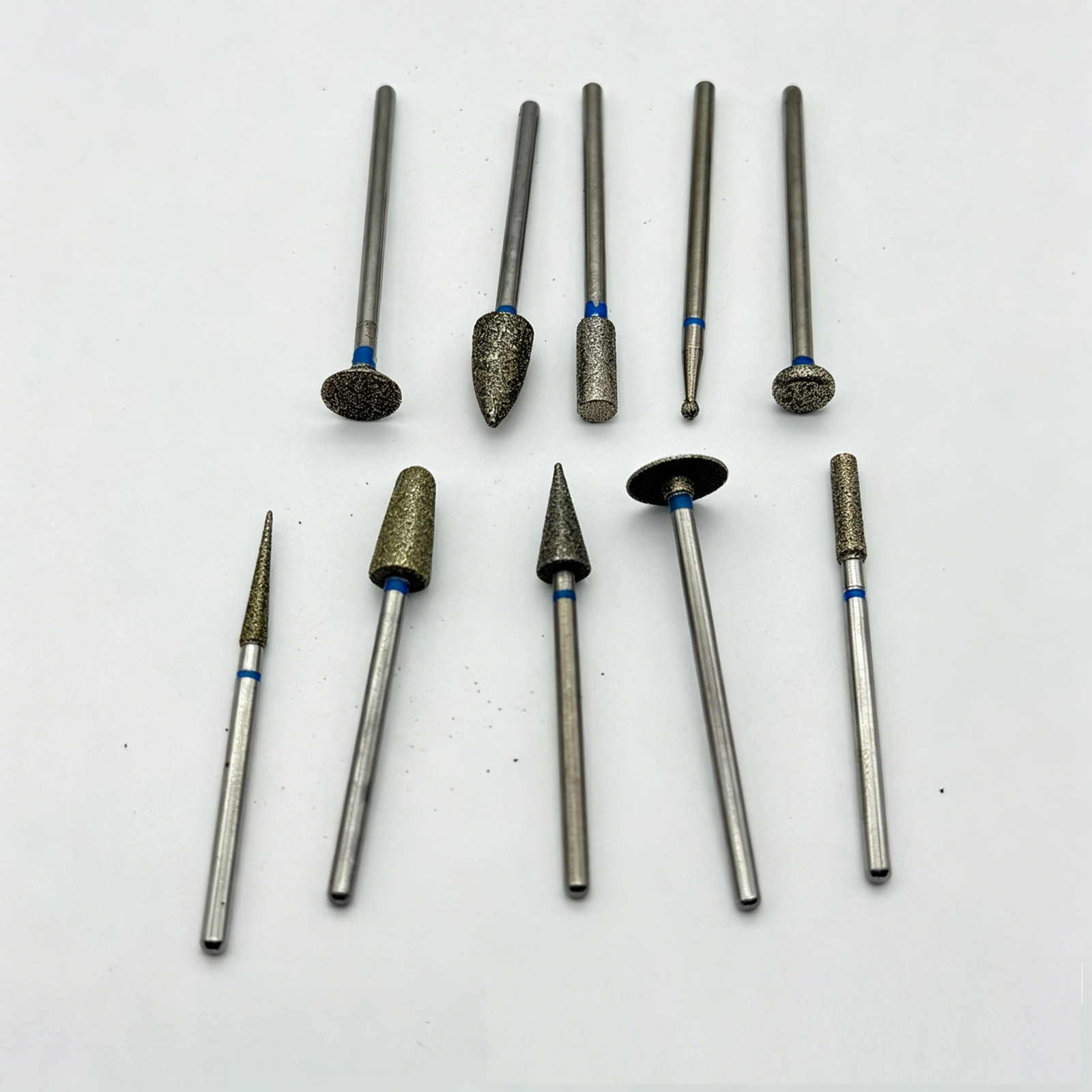 10-Piece Professional Dental Diamond Bur Set Kit for Rotary Tools 3 Boxes 30 PCS