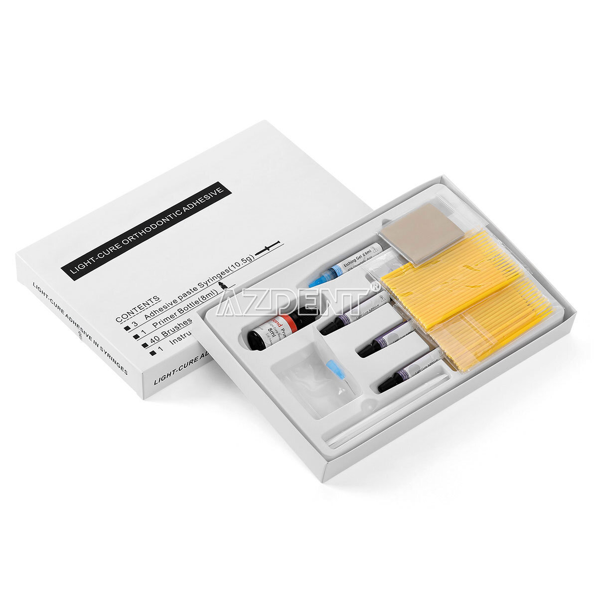 Sistema de unión adhesiva de resina de ortodoncia dental para brackets brace USA