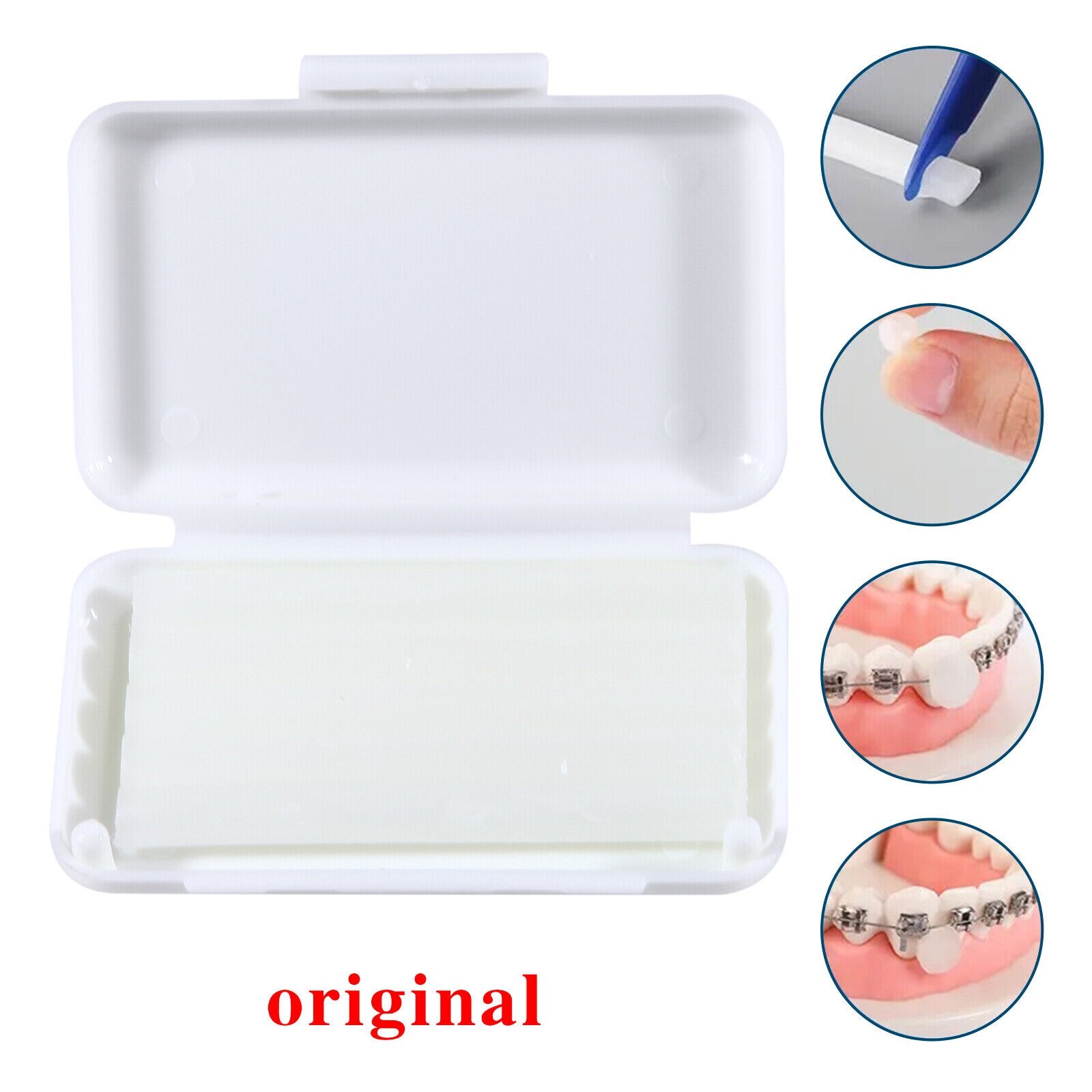 20 Packs Cera rtodóntica dental Wax For Braces Gum Irritation Original Scent