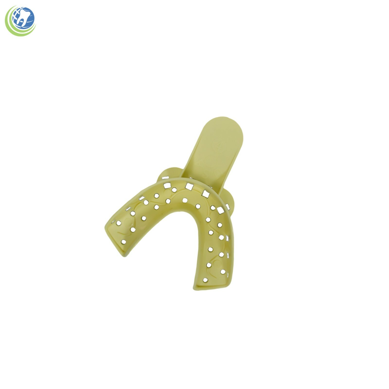 DENTAL PLASTIC AUTOCLAVABLE IMPRESSION TRAYS LOWER MEDIUM LM #4 12/Bag