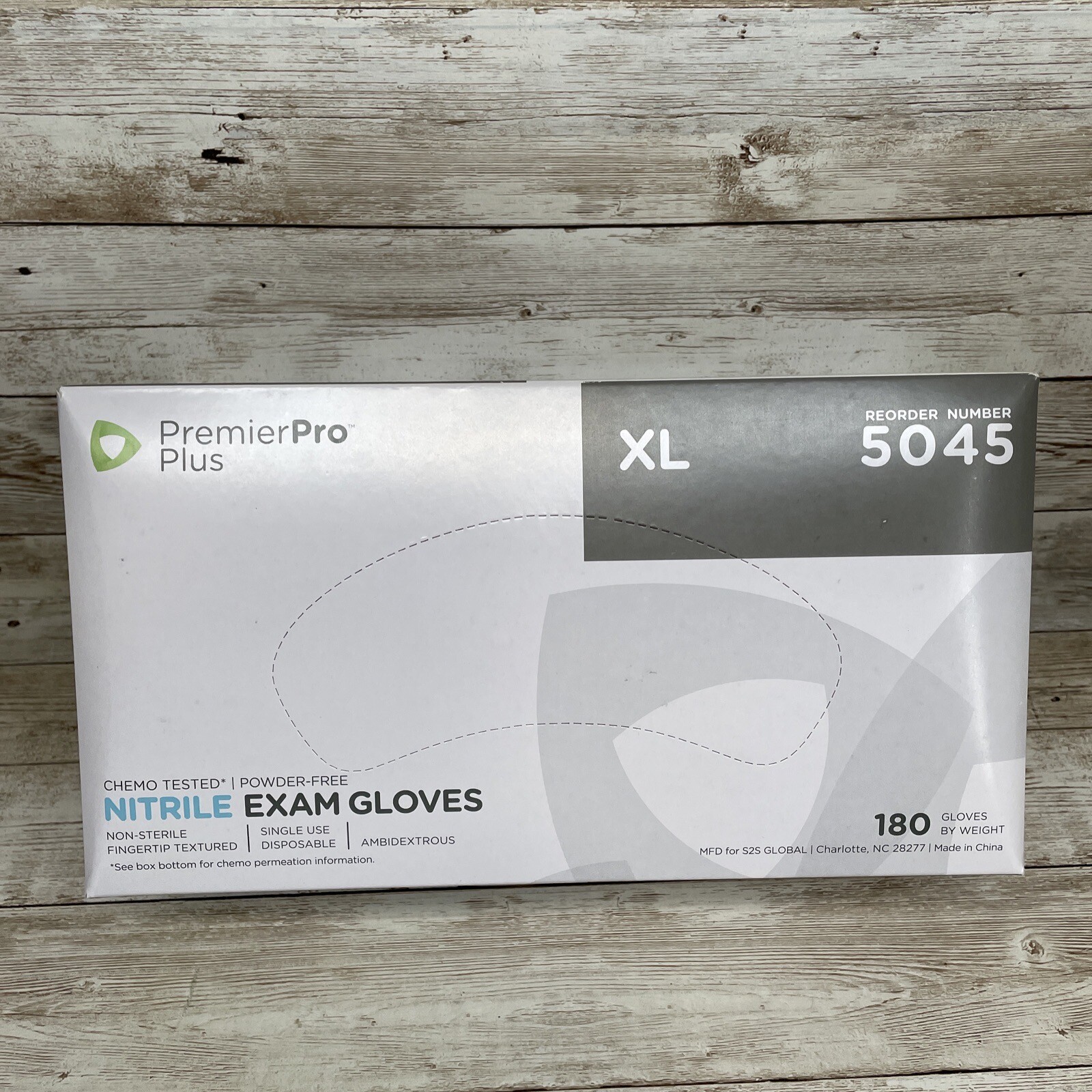 4 Boxes Premier Pro Plus 5045 X-LARGE Nitrile Exam Gloves Powder free Mfg: 02/21