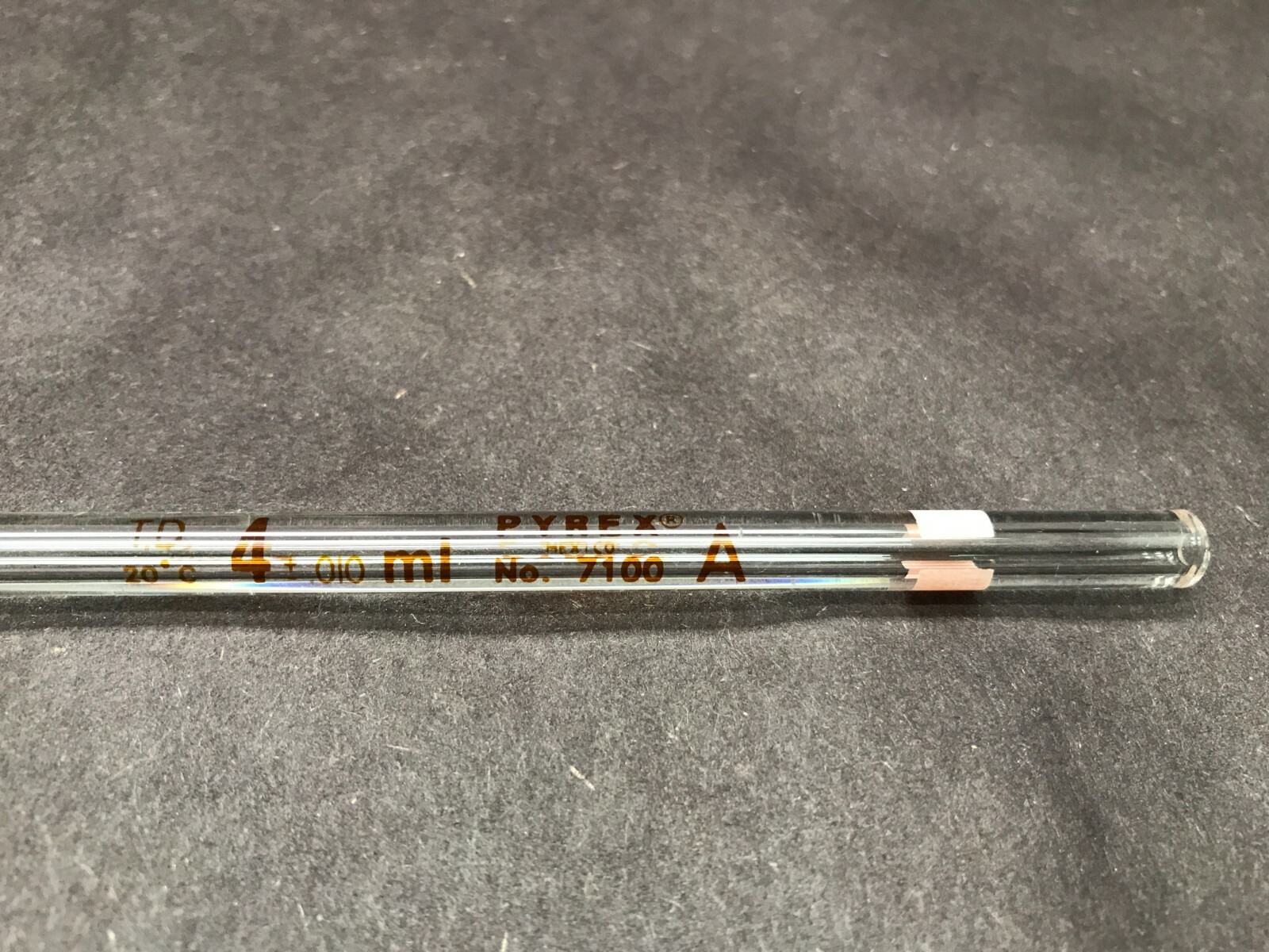 CORNING PYREX Glass Class A 1.0-100mL Bulb Volumetric Reusable Pipet 7100