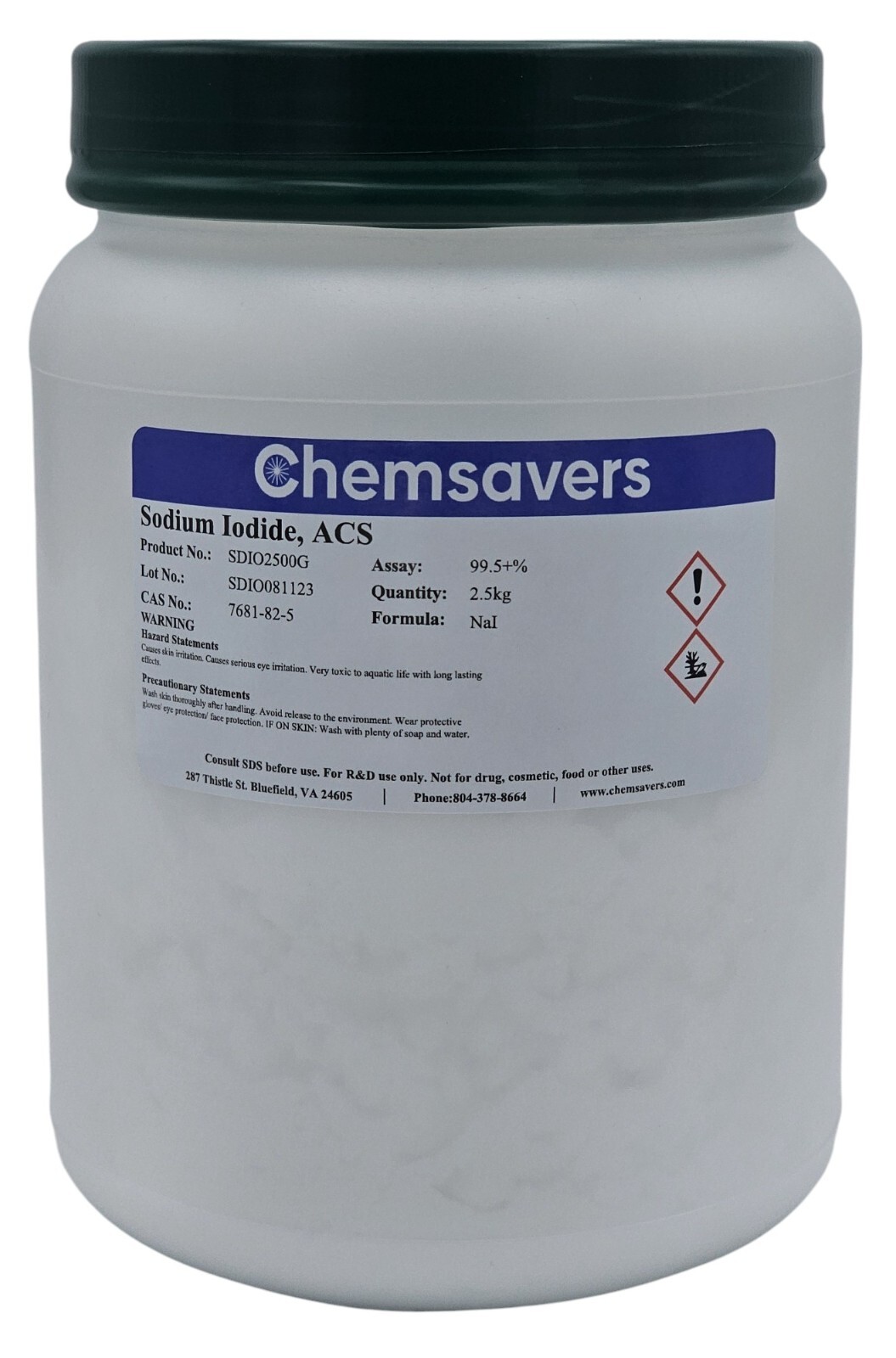 Sodium Iodide, ACS, 99.5+%, 2.5kg