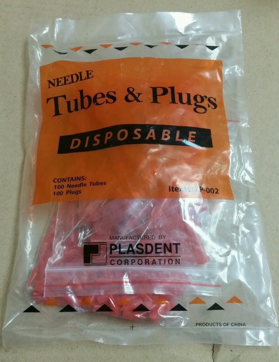 Plugs & needle tubes for Centrix & composite syringes 100 sets 5+ get syringe