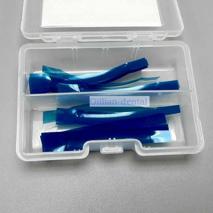 Dental Contoured Anterior Matrix Restoration Matrices Blue Strip M8 0.05mm