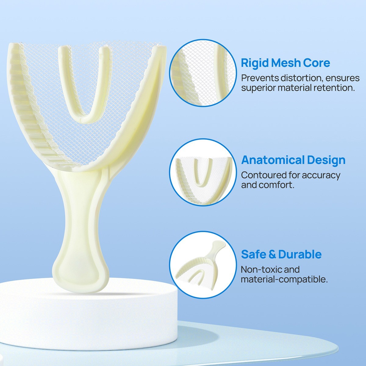 Dental Disposable Impression Bite Registration Net Tray Dental Net Tray