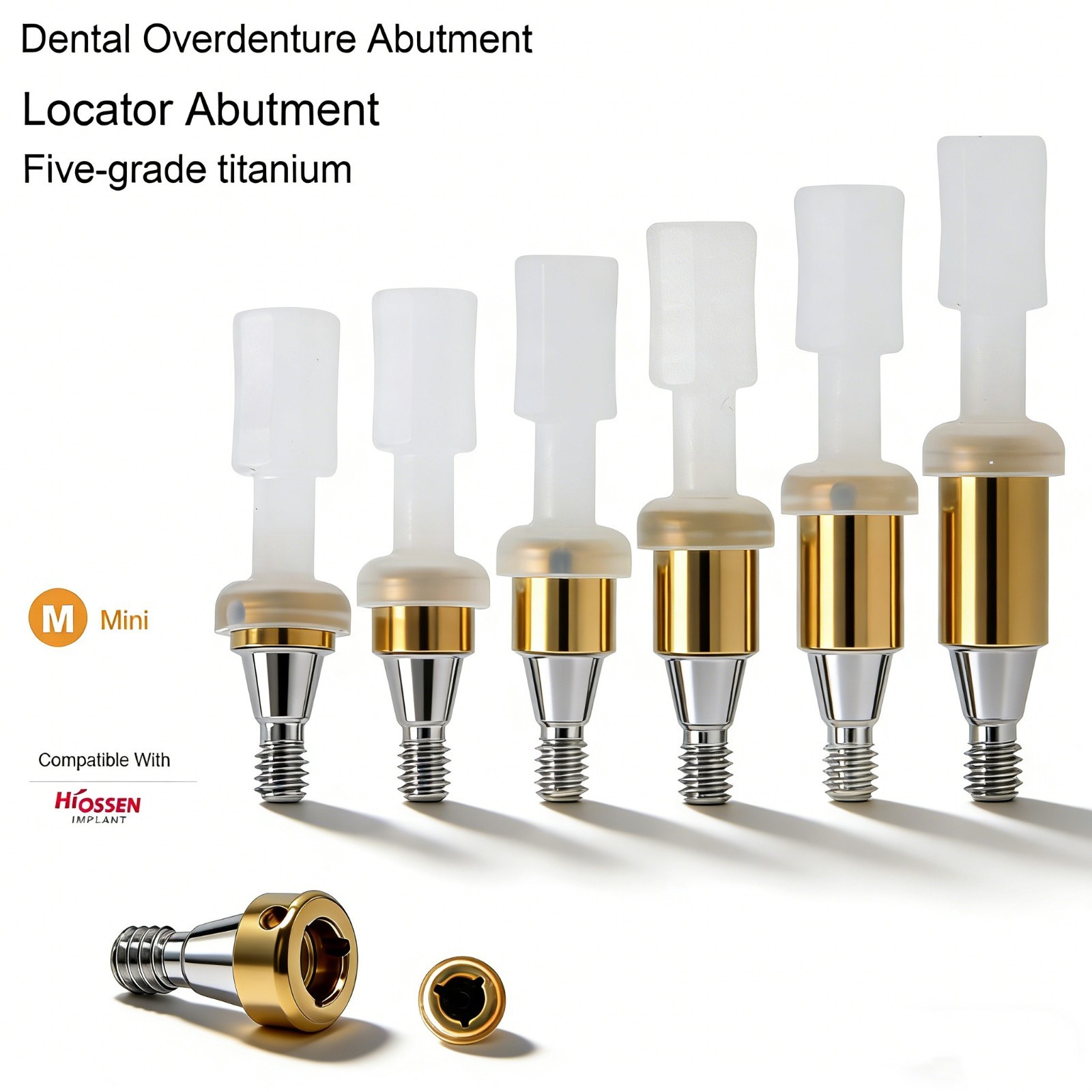 US Dental LOCATOR Titanium Abutment for HIOSSEN ET/TS Fixture Hex Mini Platform