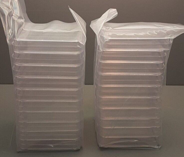 Simport 110mlSquare Petridish w/lid/grid(20)(2 sealed bags of 10) 0210-16NS