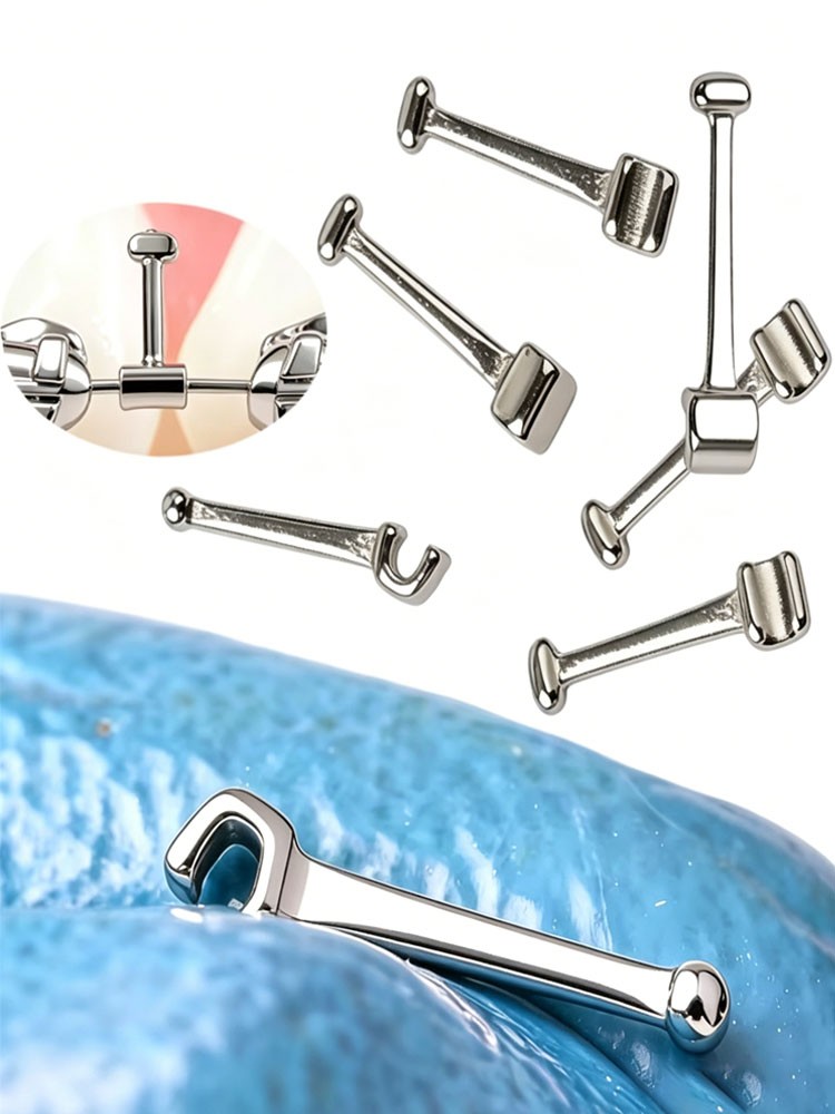 Dental Orthodontic Crimpable Hook Long/Medium/Short Stainless Steel 10pcs/pack