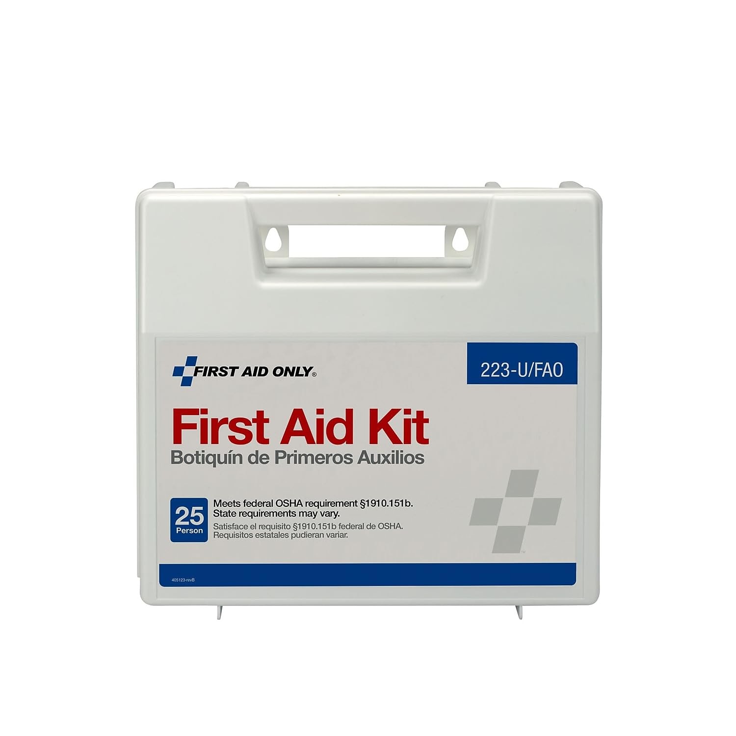First Aid Only 223-U OSHA-Compliant Kit, 2.5″ x 8.4″ x 9″, White