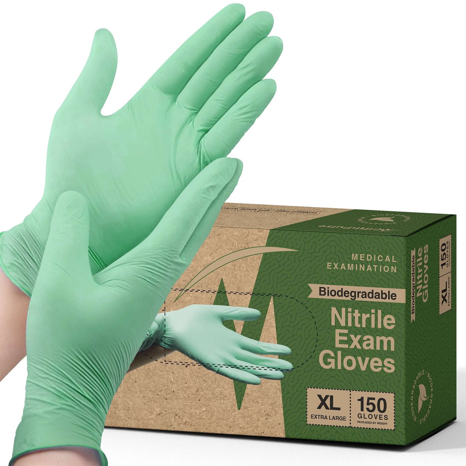 FifthPulse Nitrile Disposable Gloves X~Large, 150 Count, Food Safe, Latex Free