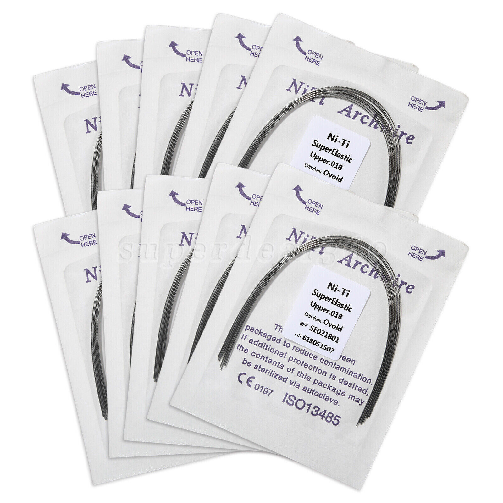 Dental Orthodontics Brackets Brace Roth MBT Hook 345 / Niti Round Arch Wire to