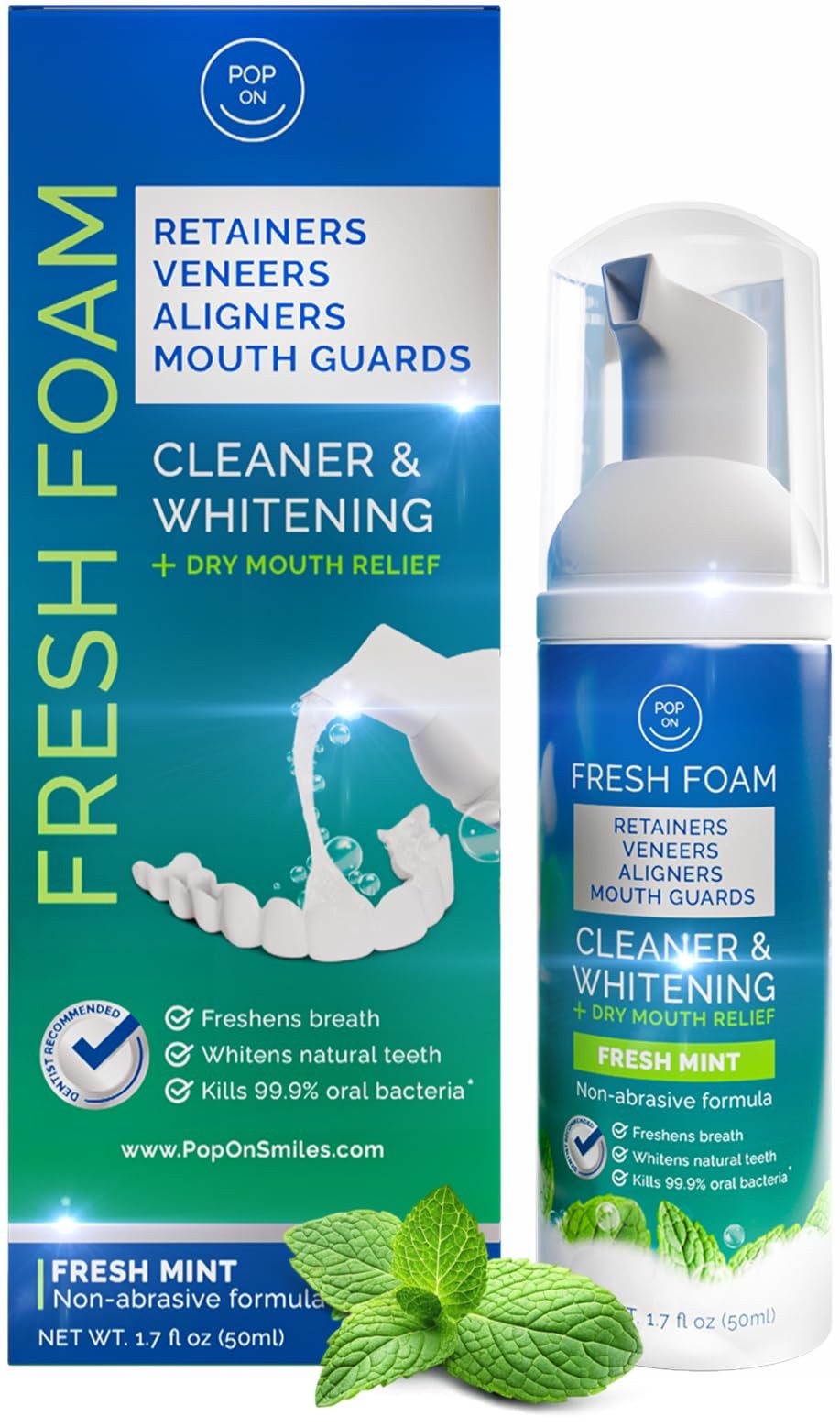 Retainer Cleaner Foam for Invisalign, Aligner Cleaner Whitening Foam for Mout…