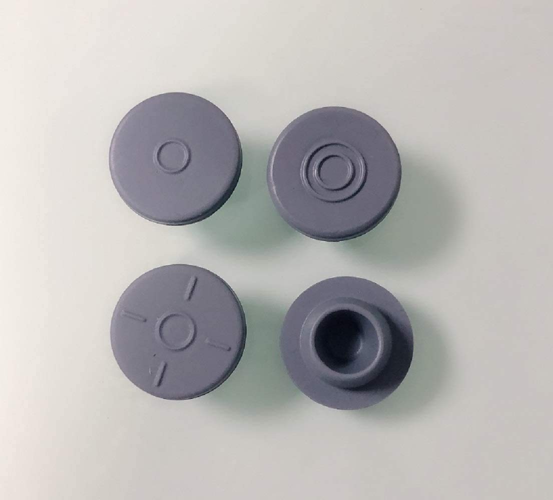 100 Mushroom Injection Ports, 13mm Rubber Stoppers, Fits 1/4″ Openings, Steri…