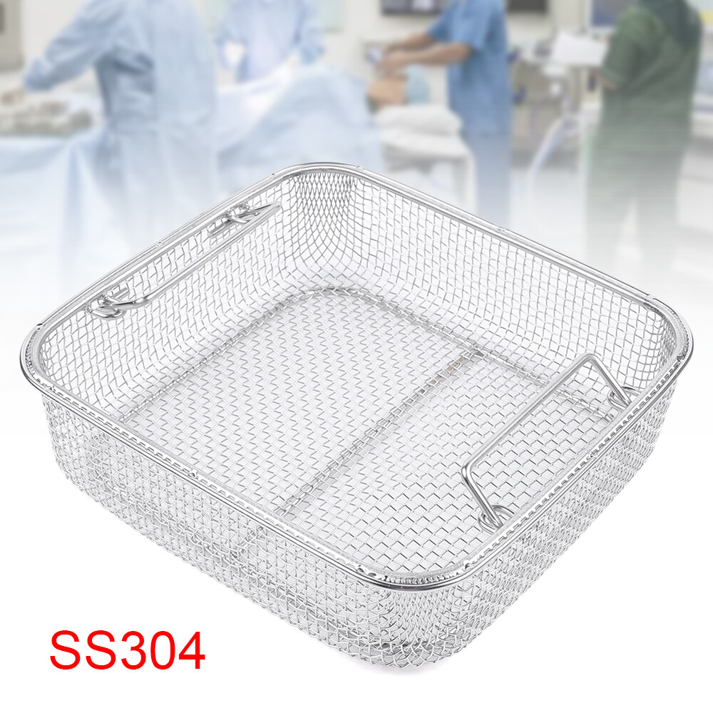 Mesh Tray Wire Basket Sterilization Cleaning Tray Surgical Holding Instruments
