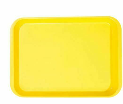 Dental Instrument Flat Setup Trays Size B Neon Yellow (5 Trays)