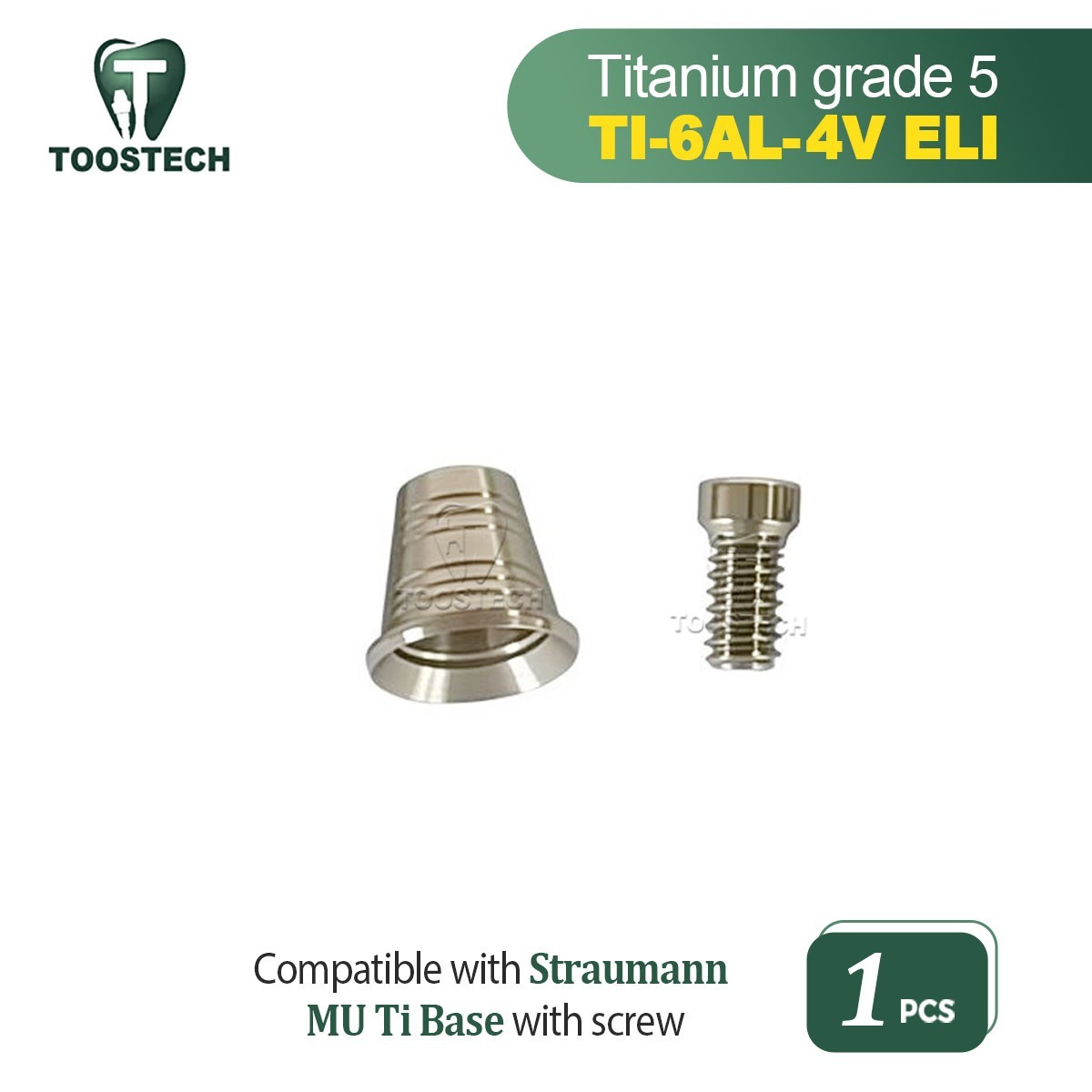 MU Titanium Base SynOcta Ti Base compatible Straumann Tissue Level RN D4.8