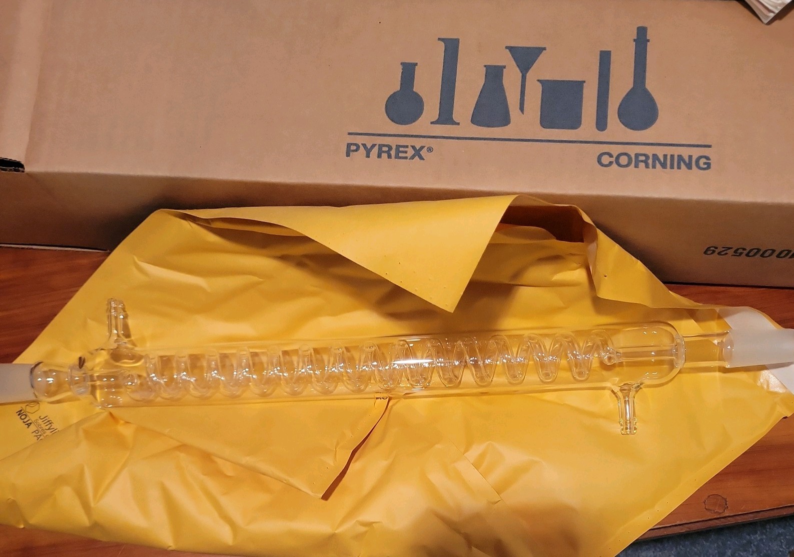 PYREX Glass 400mm Graham Condenser Drip Tip 2560-400 24/40 Tapered Joints 1pk