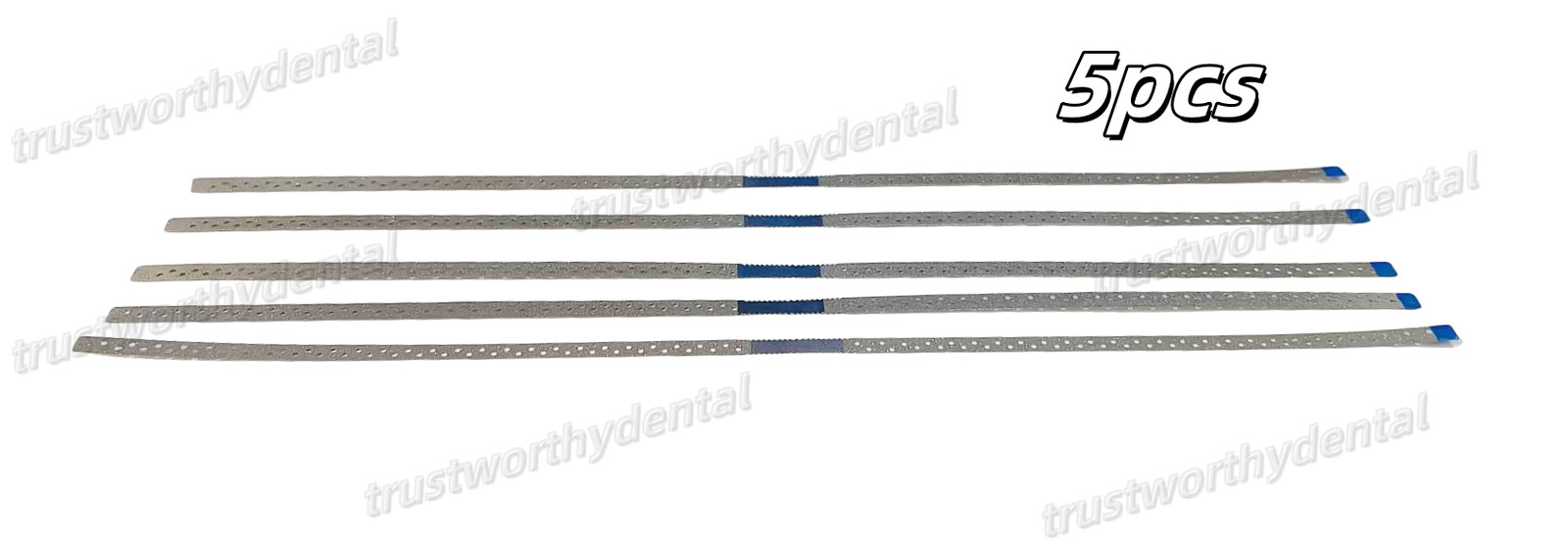 New 2.5mm Dental Single Side Diamond Finishing Strips Metal Polishing Sands