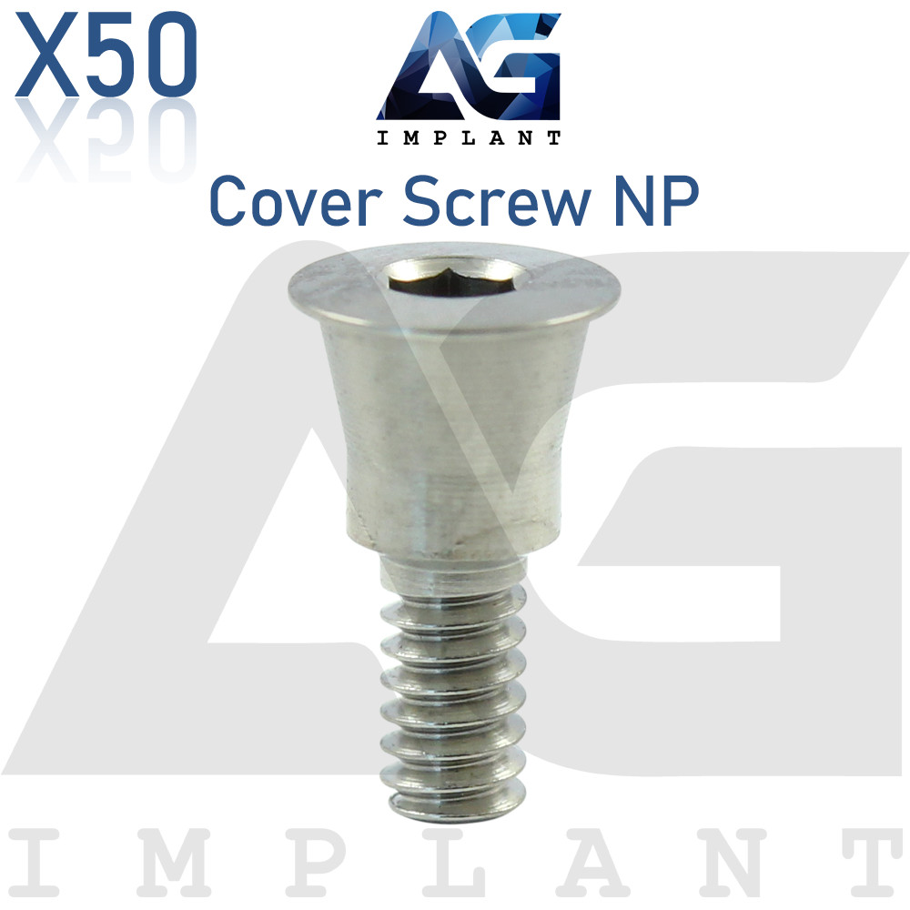 50 Dental Titanium Cover Screw NP Conical Connection Hex 2.25mm System Fixture
