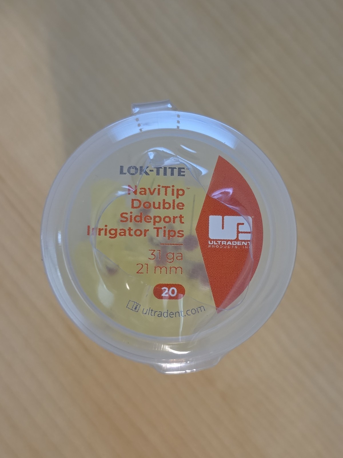 Ultradent Navitip Double Sideport Irrigator Tips 31Ga 21mm 20pak
