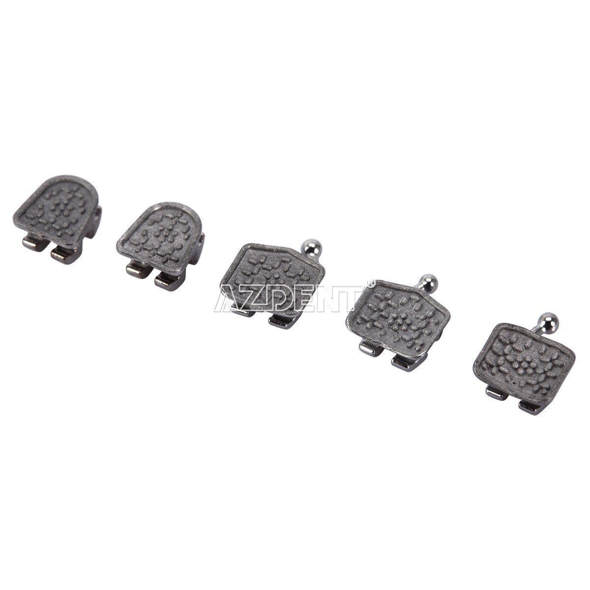 10 Brackets Ortodoncia AZDENT Monobloque Mini Roth .022 con Gancho 3-4-5, Pack