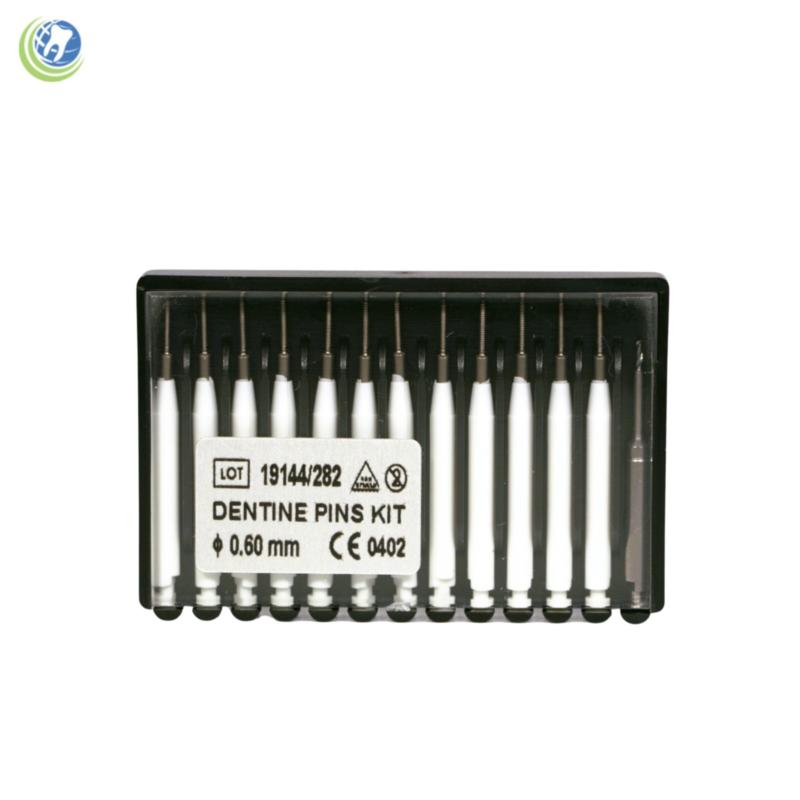 Dentinal Retention Titanium Pins 0.60mm 12 pack for Restorations and Build Up