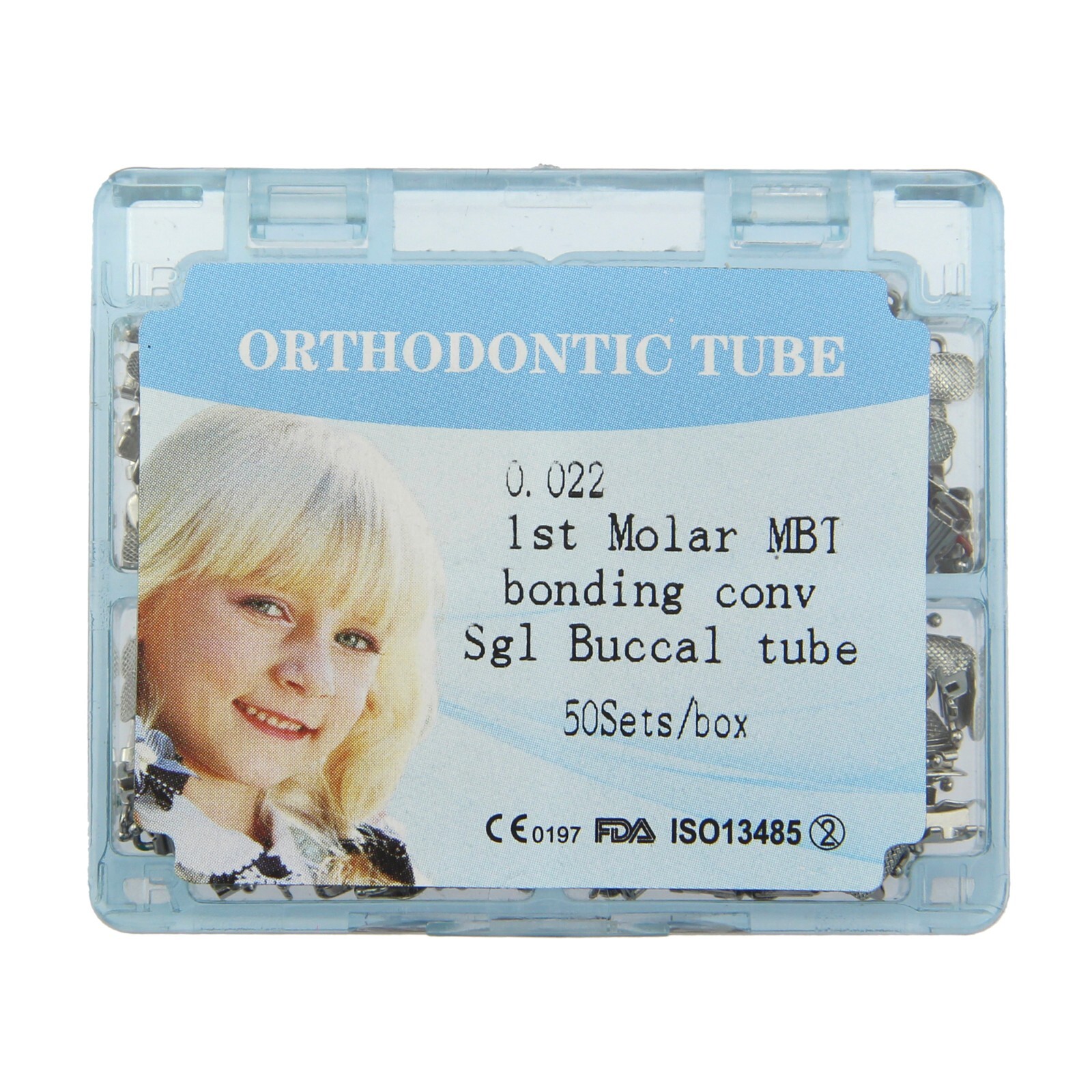 200pc Orthodontic Buccal Tubes Dental 1st Molar Bracket MBT Roth 022 Convertible