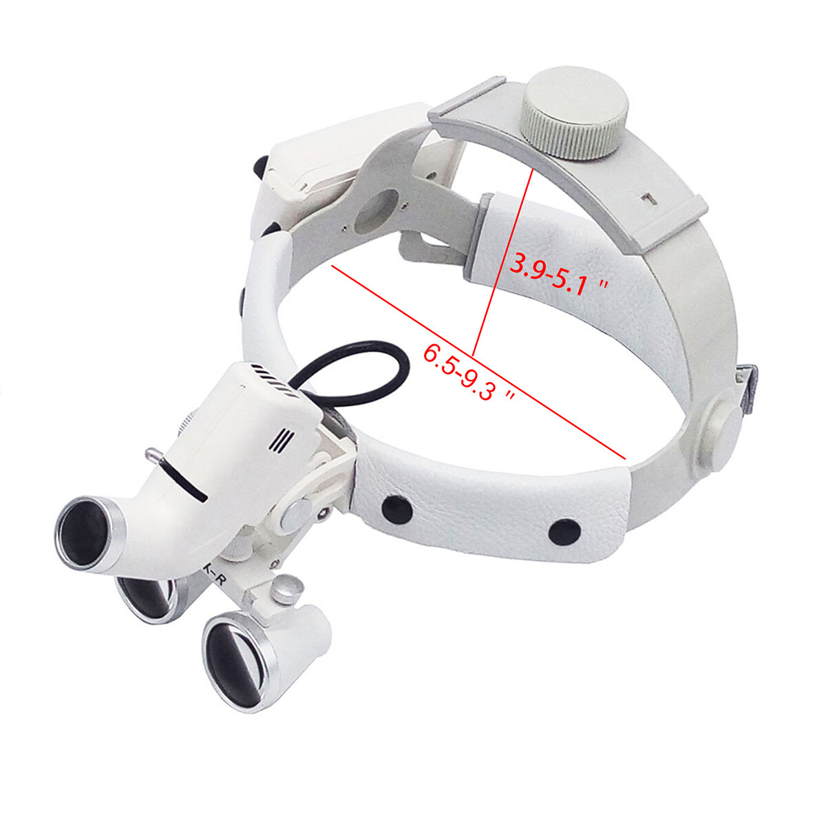 Dental Medical LED Headlight Headband Binocular Surgery Magnifying Loupes 3.5X-R