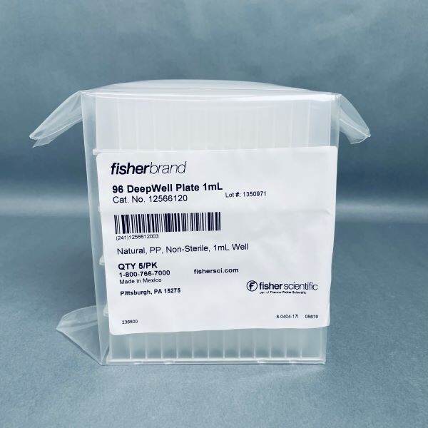 Fisher Scientific Microplate 96 Deep Well 1 ml Polypropylene 50 Plates