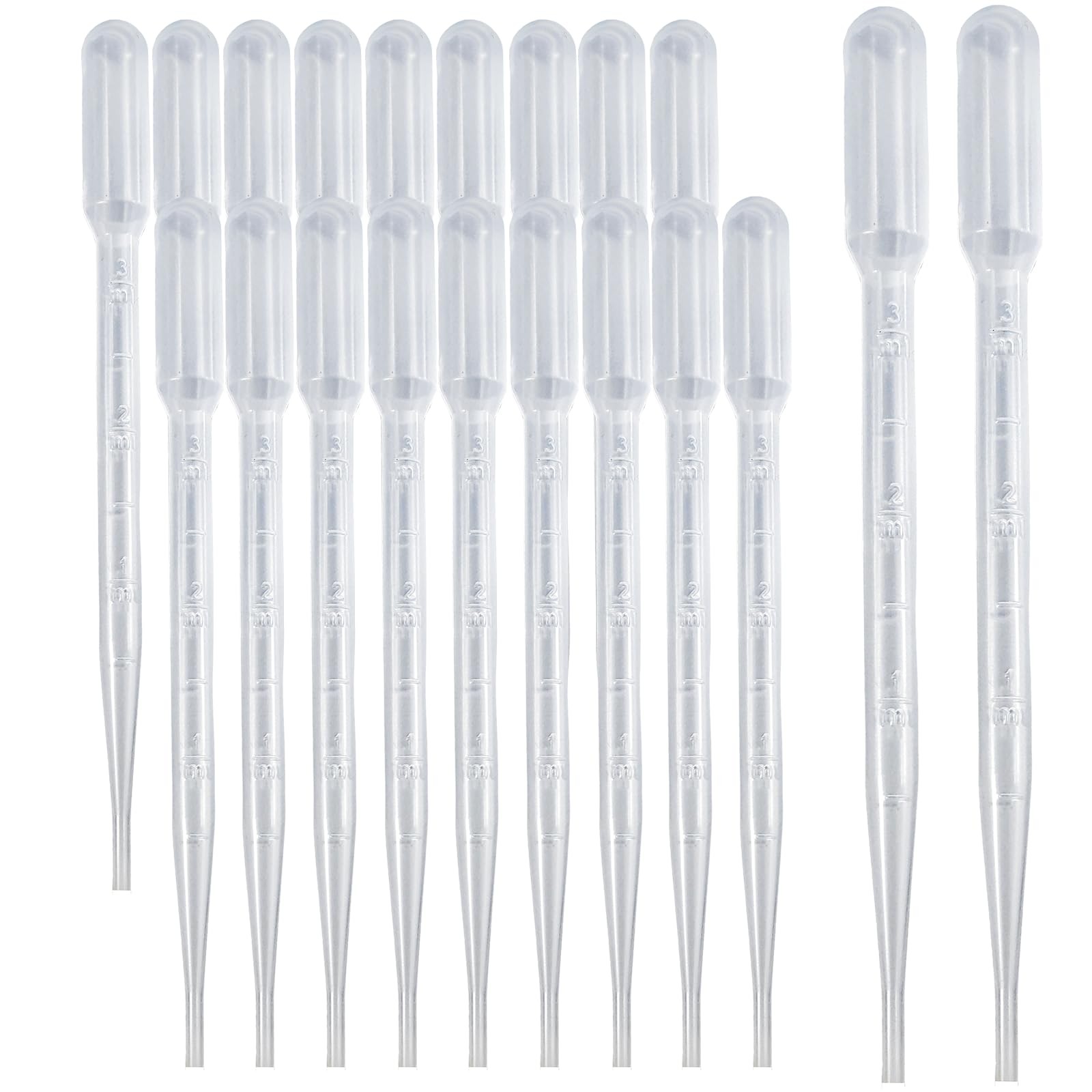 3ml Pipettes Disposable Droppers Accurate Liquid Transfer Essential Oils Crafts
