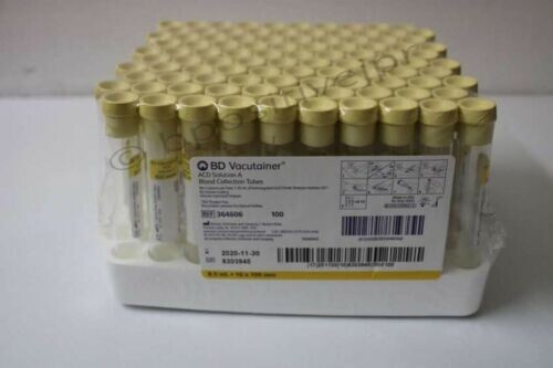 Platelet Rich Plasma LIQUID ACD TEST TUBES 8.5ML PACK OF 100 FREE SHIPPING