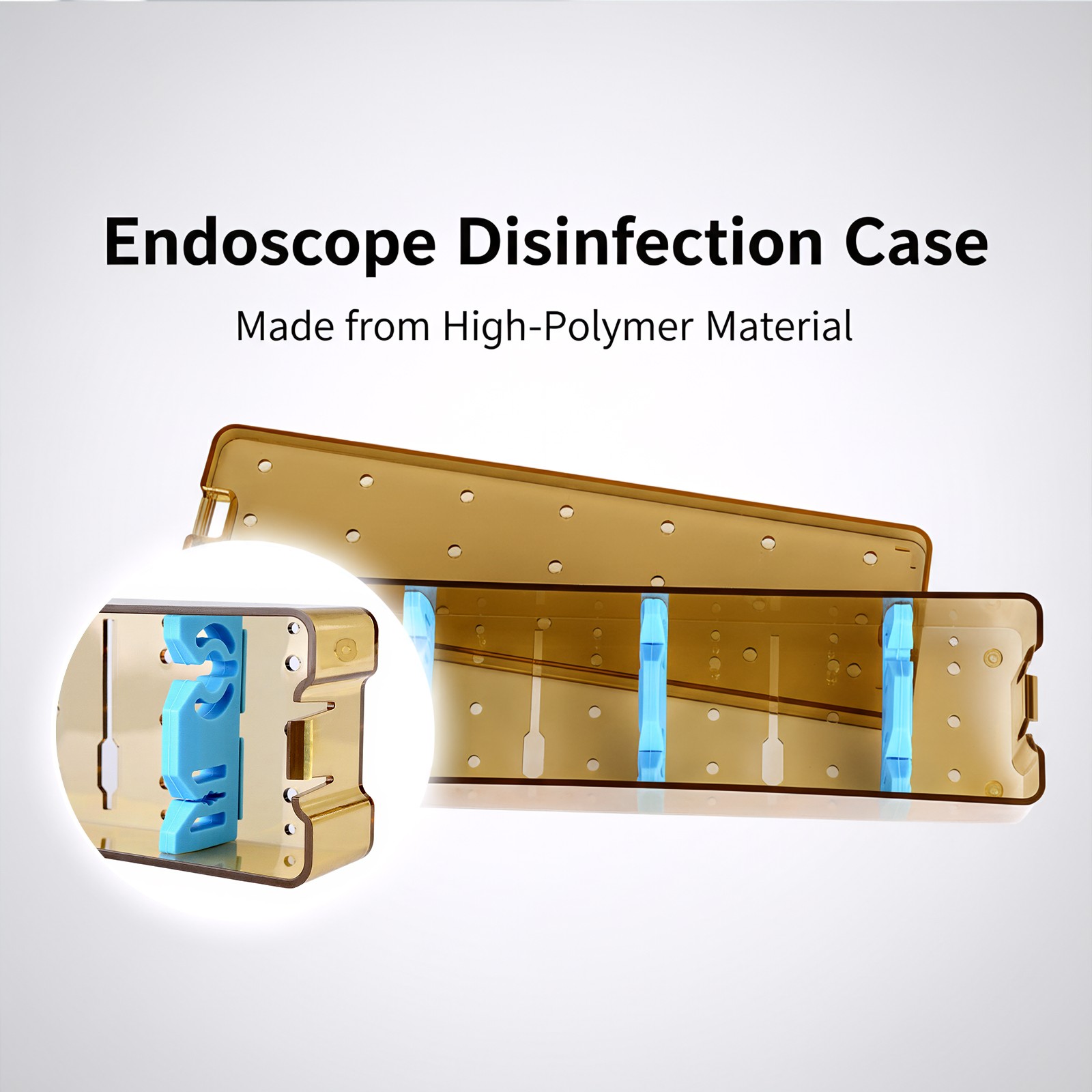 Small Size PPSU Endoscope Sterilization Tray Disinfection Box for Endoscope