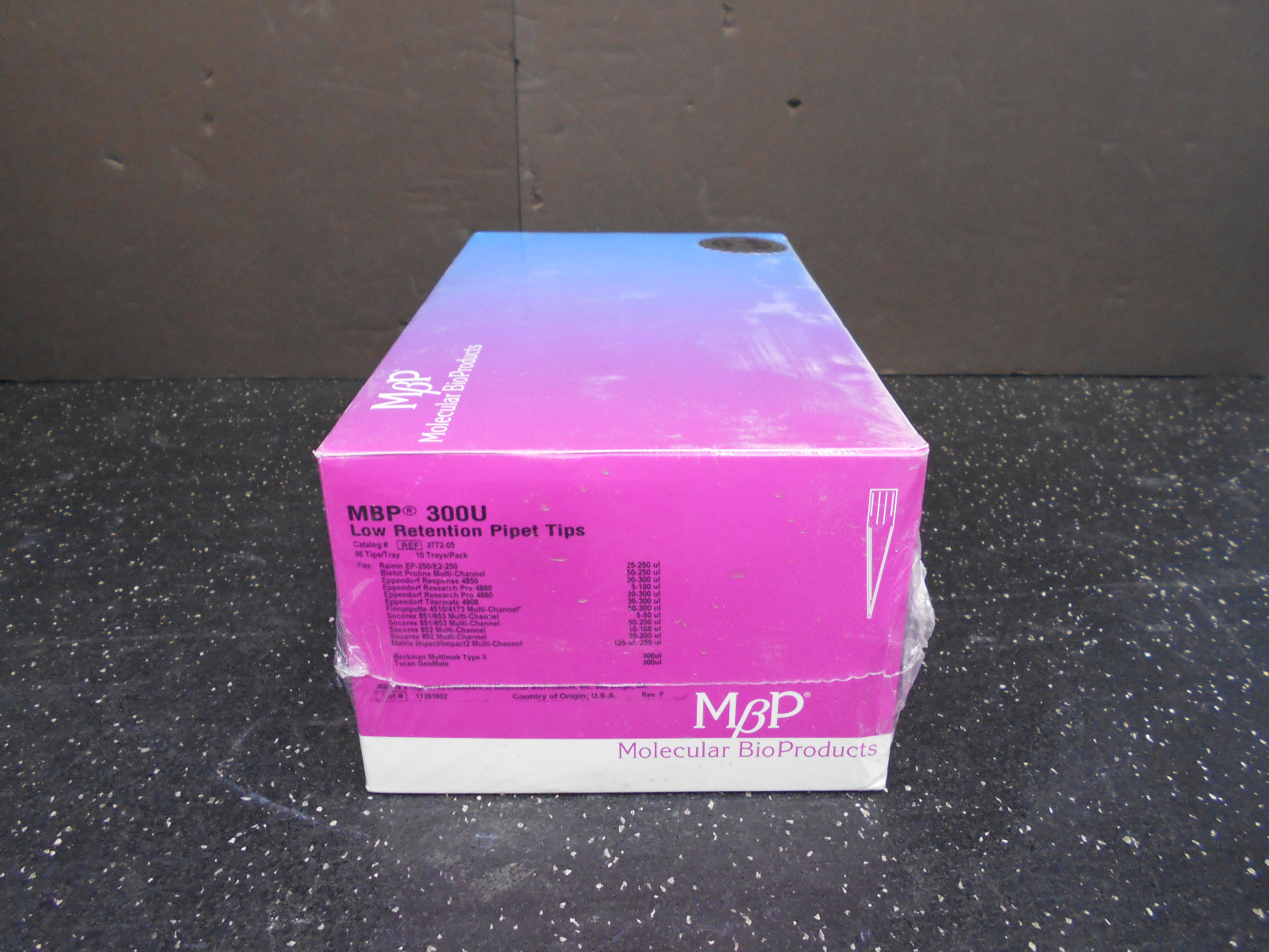MOLECULAR BIOPRODUCTS 3772-05 300U LOW RETENTION PIPET TIPS