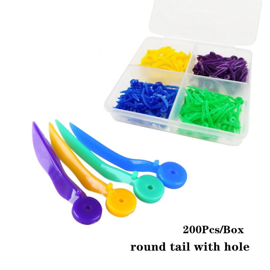 200 Dental Plastic Wedges Concave Design Arc Diastema Wedge w End Circular Hole