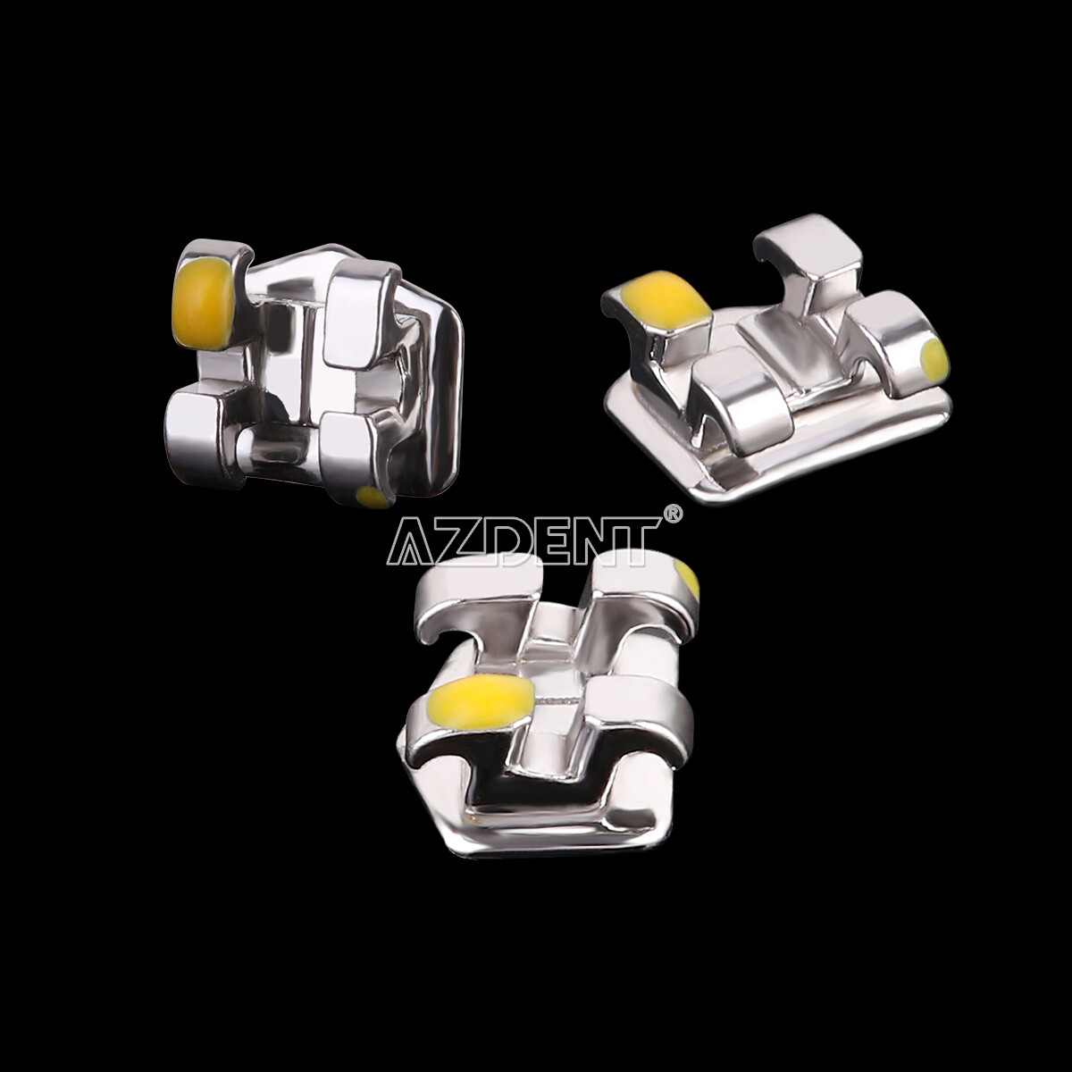1-1000X AZDENT Dental Orthodonti Metal Bracket Mini MBT 022 345 Hooks 20pcs/pack