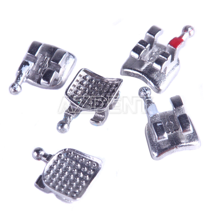 Dental Orthodontic Monoblock MIM Brackets Braces Mini Roth/ MBT 018/ 022 Hook345
